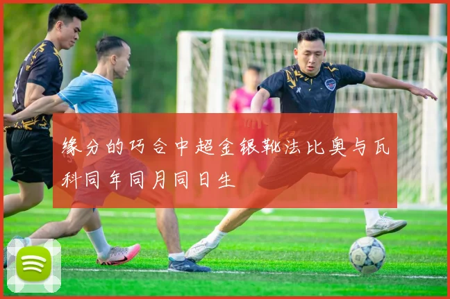 缘分的巧合中超金银靴法比奥与瓦科同年同月同日生